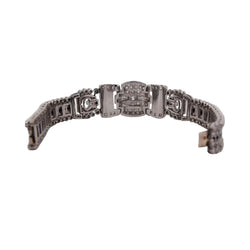 Bracelet en platine et diamants - Castafiore