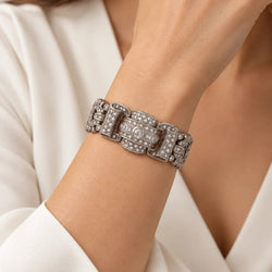 Bracelet en platine et diamants - Castafiore