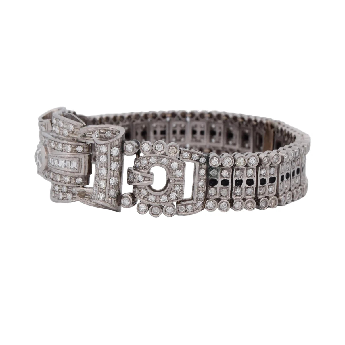 Bracelet en platine et diamants - Castafiore