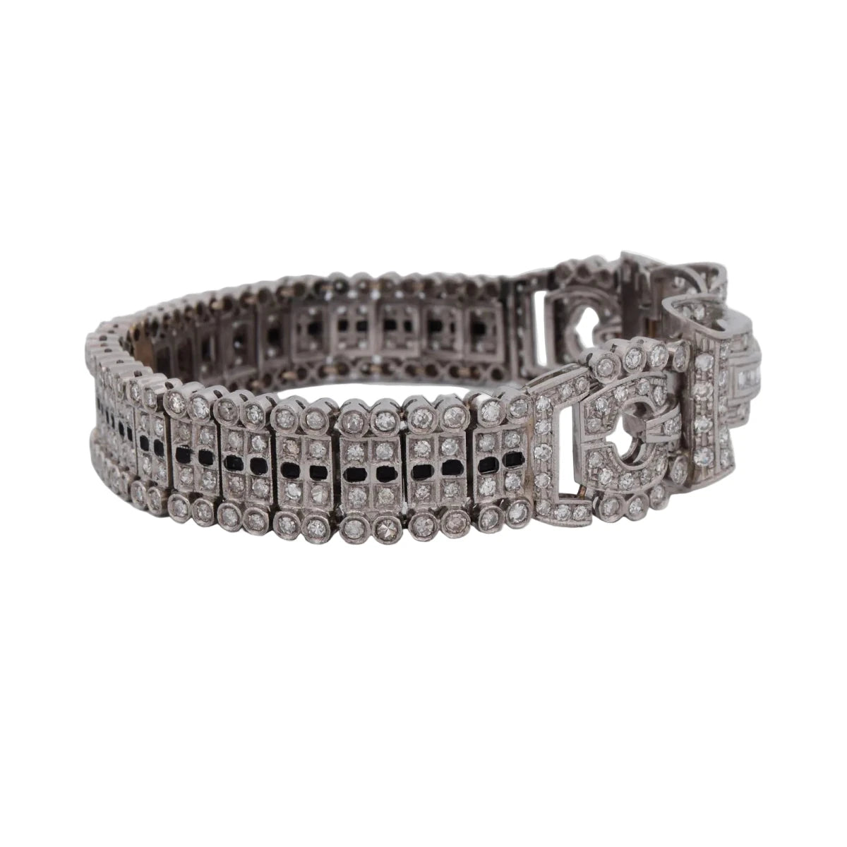 Bracelet en platine et diamants - Castafiore