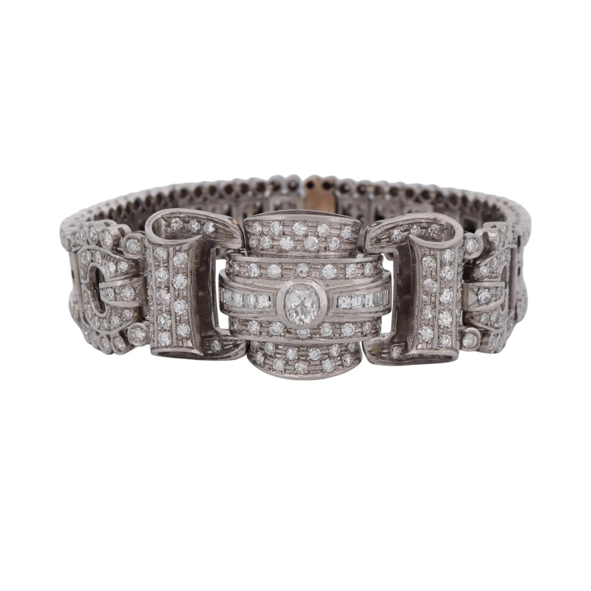 Bracelet en platine et diamants - Castafiore