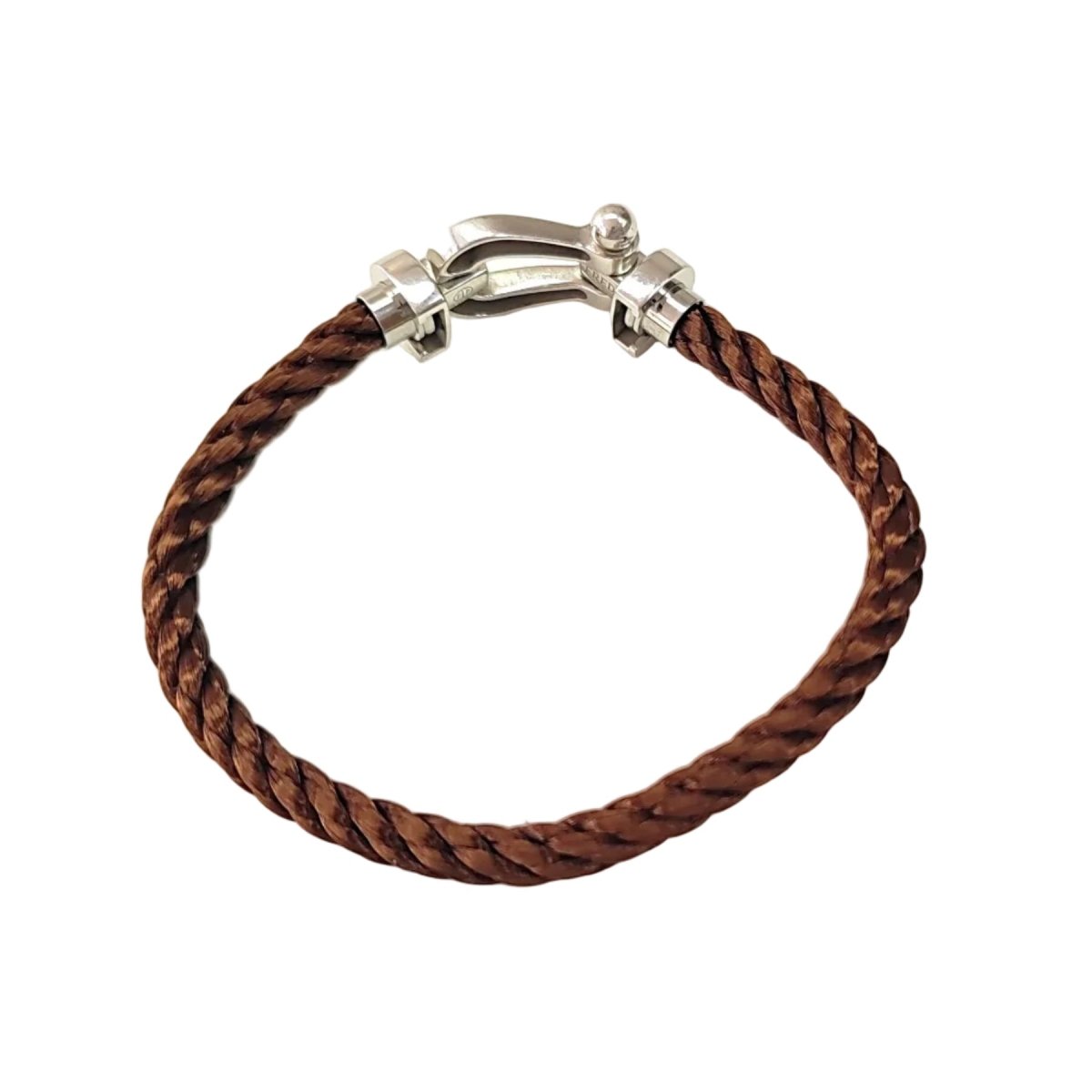 Bracelet FRED "Force 10" en or blanc et acier - Castafiore