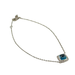 Bracelet FRED "Pain de sucre" en or blanc 18, et topaze - Castafiore