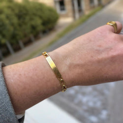 Bracelet gourmette à maille cheval - Castafiore