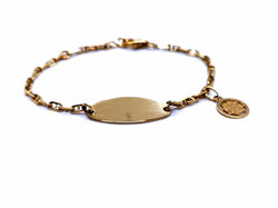 Bracelet gourmette en or jaune - Castafiore