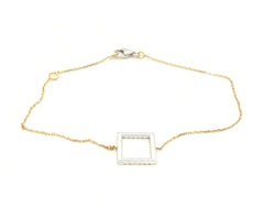 Bracelet Graphique Or blanc Diamant - Castafiore