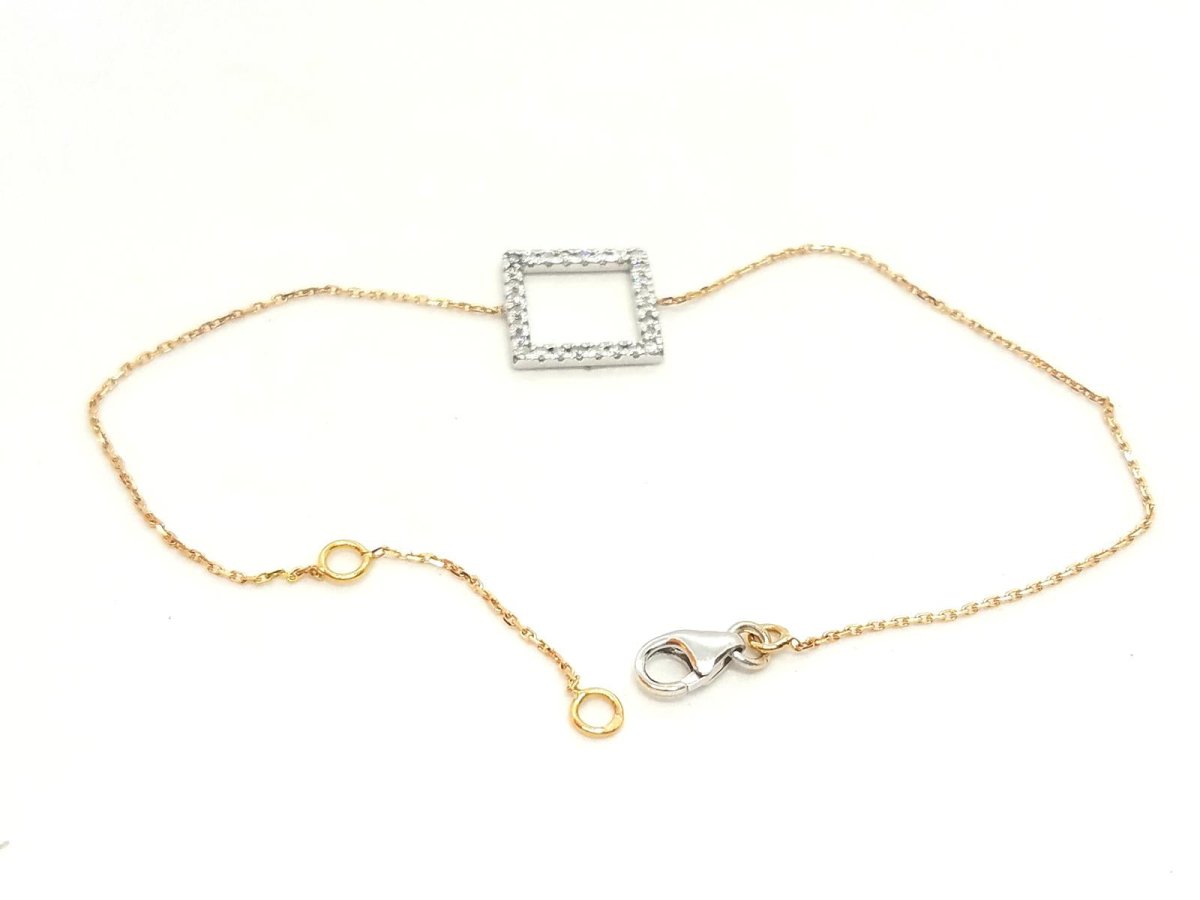Bracelet Graphique Or blanc Diamant - Castafiore