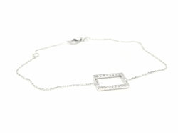 Bracelet Graphique Or blanc Diamant - Castafiore