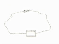 Bracelet Graphique Or blanc Diamant - Castafiore