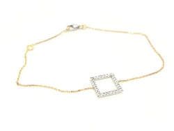 Bracelet Graphique Or blanc Diamant - Castafiore