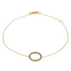 Bracelet Graphique Or rose Diamant - Castafiore