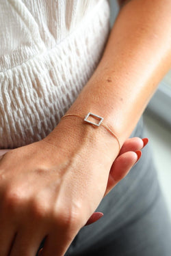Bracelet Graphique Or rose Diamant - Castafiore