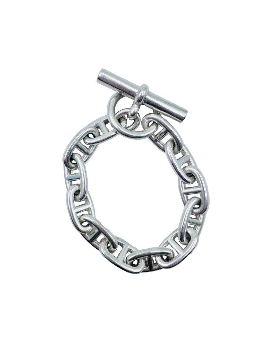 Bracelet HERMÈS "Chaîne d'ancre" en argent - Castafiore