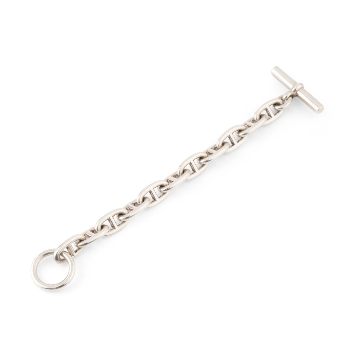Bracelet HERMÈS "Chaine d'ancre" en argent - Castafiore