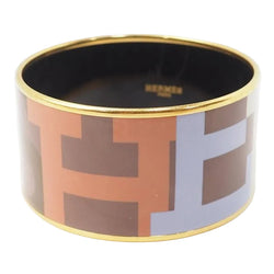 Bracelet Hermès manchette en émail multicolore - Castafiore