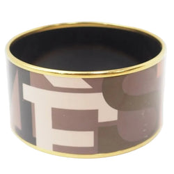Bracelet Hermès manchette en émail multicolore - Castafiore