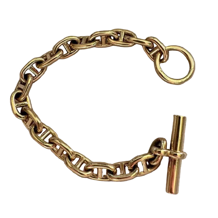 Bracelet HERMES modèle Chaine d'ancre en or jaune - Castafiore
