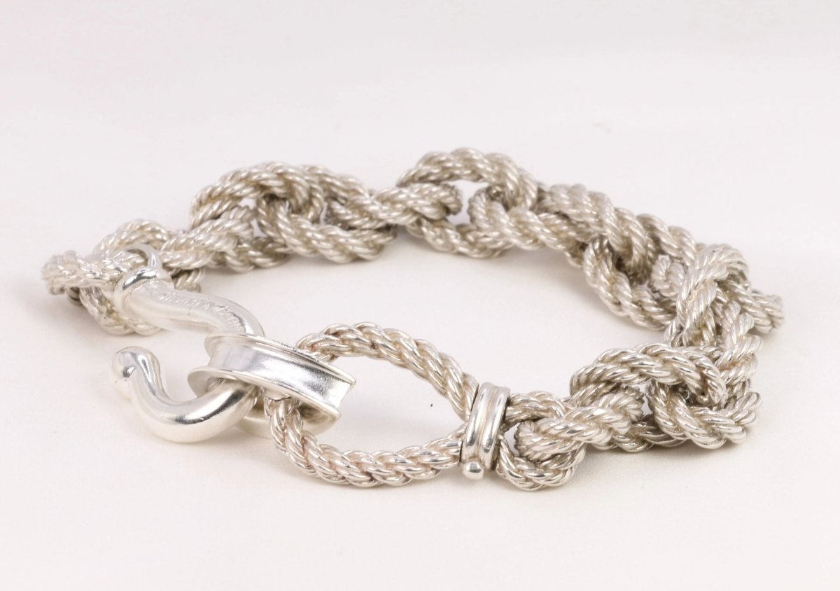 Bracelet Hermès vintage en argent par Gaëtan de Percin - Castafiore
