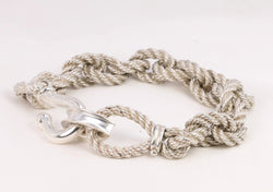 Bracelet Hermès vintage en argent par Gaëtan de Percin - Castafiore