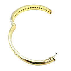Bracelet Jonc BUCHERER en or jaune et diamants - Castafiore
