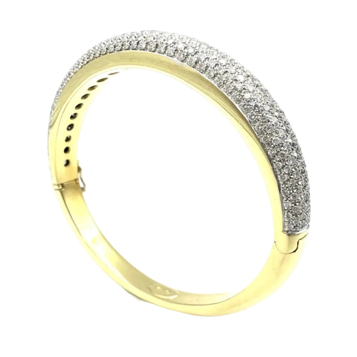 Bracelet Jonc BUCHERER en or jaune et diamants - Castafiore