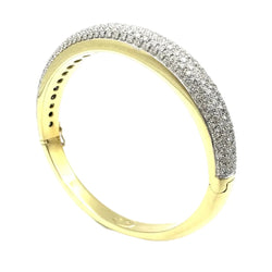 Bracelet Jonc BUCHERER en or jaune et diamants - Castafiore