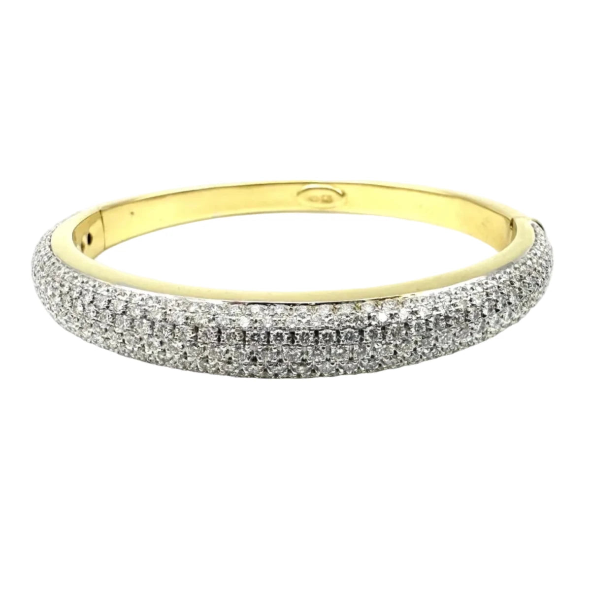 Bracelet Jonc BUCHERER en or jaune et diamants - Castafiore
