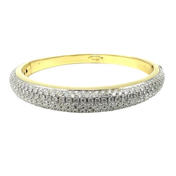 Bracelet Jonc BUCHERER en or jaune et diamants - Castafiore