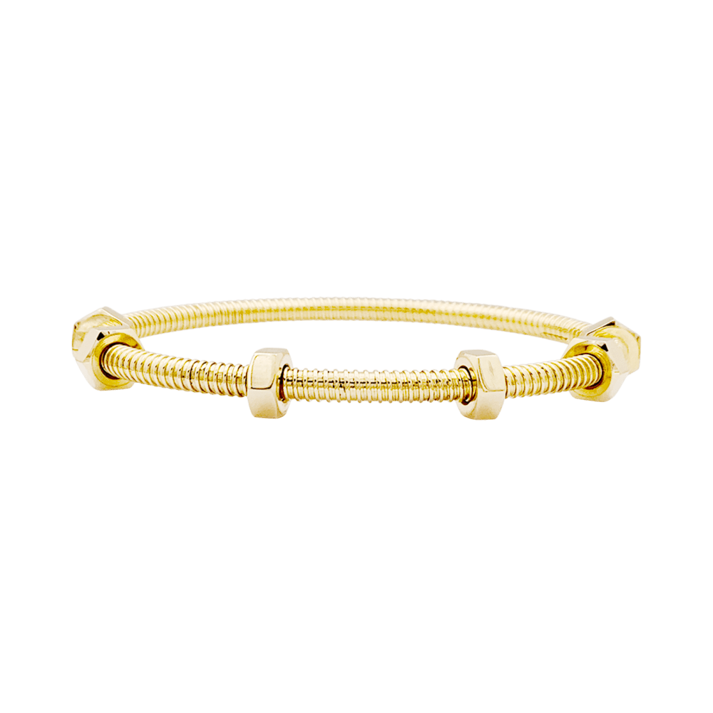 Bracelet Jonc CARTIER "Écrou" en or rose - Castafiore