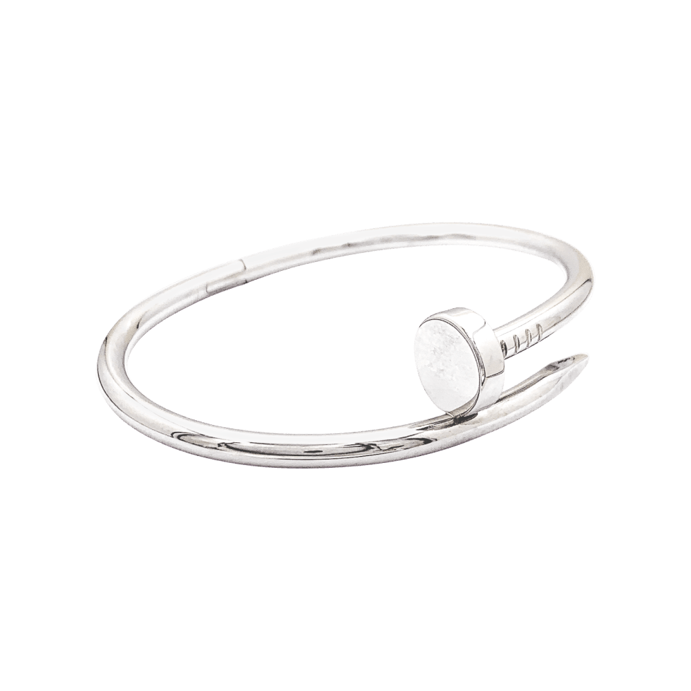 Bracelet Jonc CARTIER "Juste Un Clou" en or blanc - Castafiore