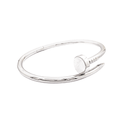 Bracelet Jonc CARTIER "Juste Un Clou" en or blanc - Castafiore