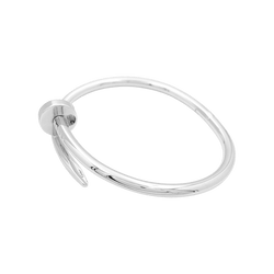 Bracelet Jonc CARTIER "Juste un Clou" en or blanc - Castafiore