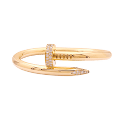 Bracelet Jonc CARTIER "Juste un Clou" en or jaune et diamants - Castafiore