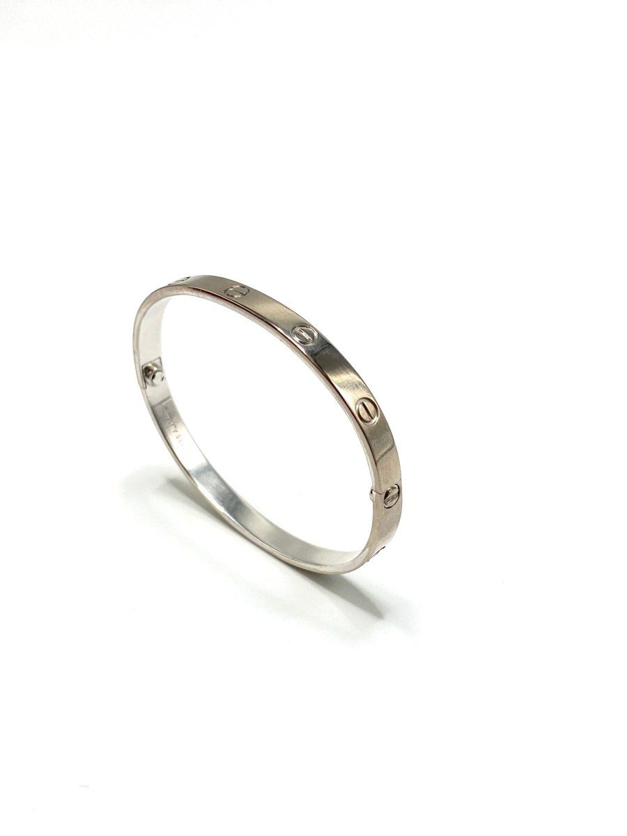 Bracelet Jonc CARTIER "Love Classique" en or blanc - Castafiore