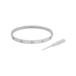 Bracelet Jonc CARTIER "Love" en or blanc - Castafiore
