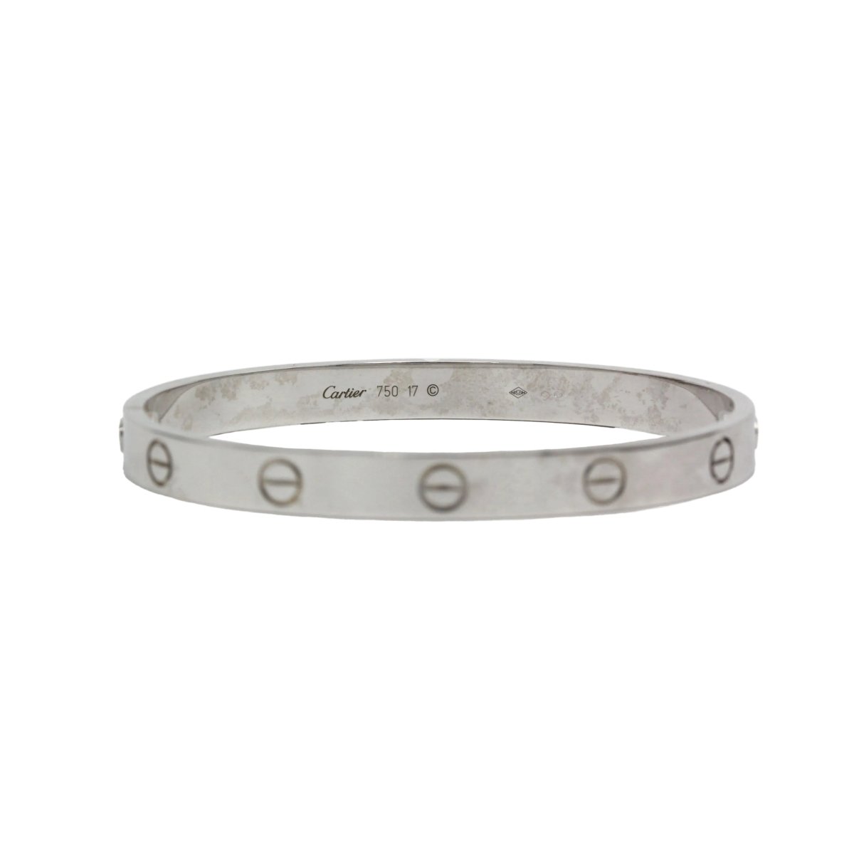 Bracelet Jonc CARTIER "Love" en or blanc - Castafiore