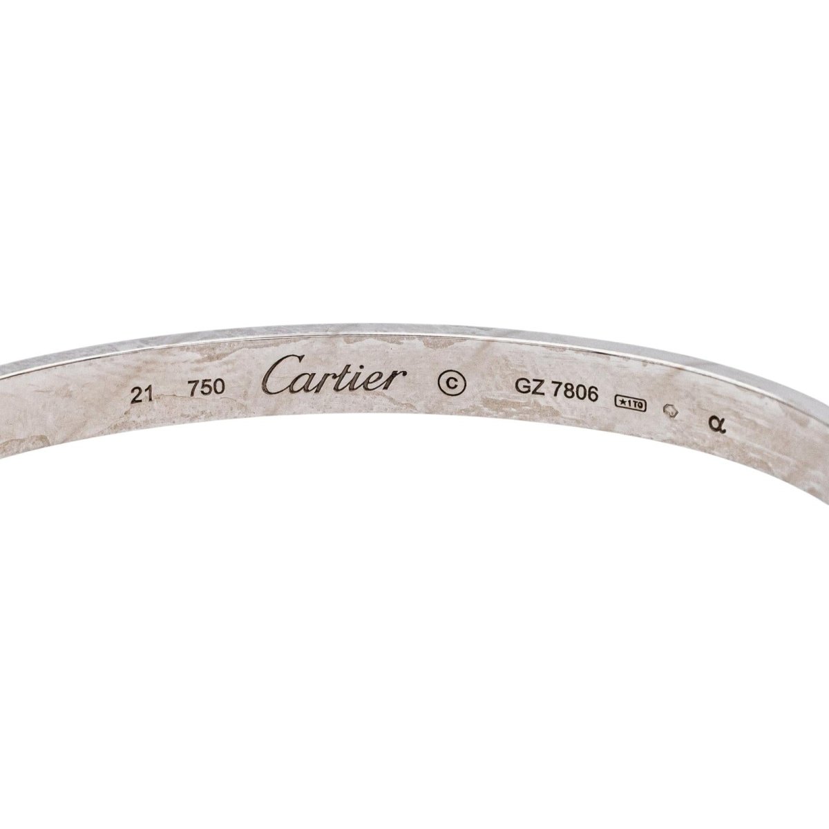 Bracelet Jonc CARTIER "Love" en or blanc - Castafiore