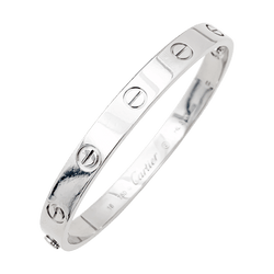 Bracelet Jonc CARTIER "Love" en or blanc - Castafiore