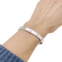 Bracelet Jonc CARTIER "Love" en or blanc - Castafiore