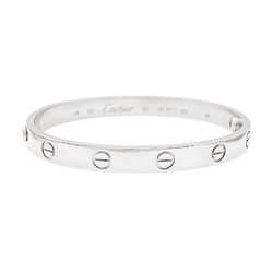 Bracelet Jonc CARTIER "Love" en or blanc - Castafiore