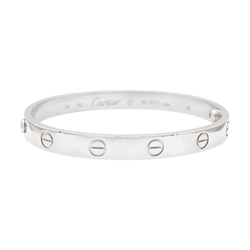 Bracelet Jonc CARTIER "Love" en or blanc - Castafiore