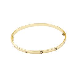 Bracelet Jonc CARTIER "Love" en or jaune et diamants - Castafiore