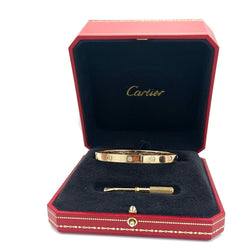 Bracelet Jonc CARTIER "Love" en or jaune et diamants - Castafiore