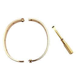 Bracelet Jonc CARTIER "Love" en or jaune et diamants - Castafiore