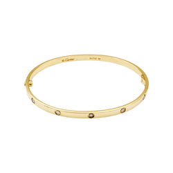 Bracelet Jonc CARTIER "Love" en or jaune et diamants - Castafiore