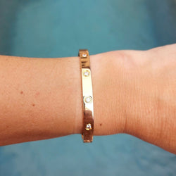Bracelet Jonc CARTIER "Love" en or jaune et diamants - Castafiore