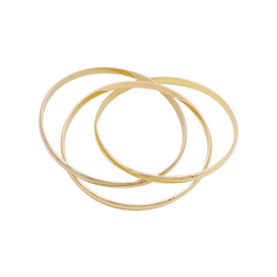 Bracelet Jonc CARTIER "Trinity Classique" en or jaune, or blanc et or rose - Castafiore