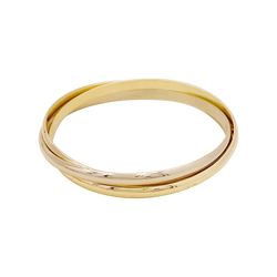 Bracelet Jonc CARTIER "Trinity Classique" en or jaune, or blanc et or rose - Castafiore
