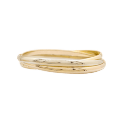 Bracelet Jonc CARTIER "Trinity Classique" en or jaune, or blanc et or rose - Castafiore