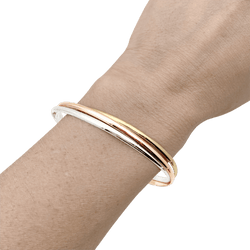 Bracelet Jonc CARTIER "Trinity" PM en or blanc, or jaune et or rose - Castafiore
